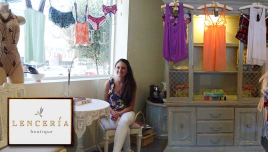 Juliana Correa, owner of Lenceria Boutique