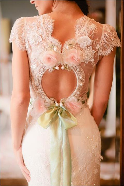 Claire Pettibone Bridal Dress on Lingerie Briefs