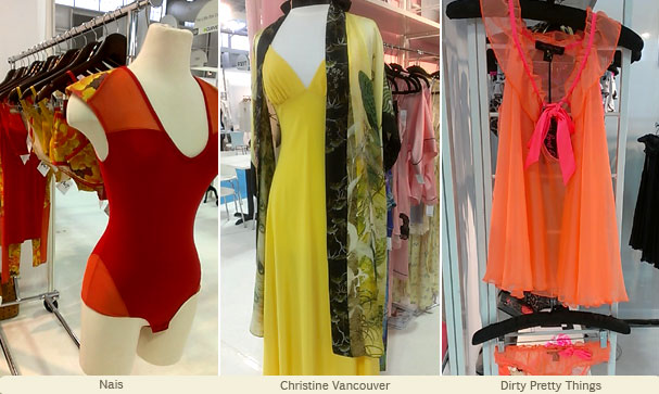 CurveNY finds ~ vibrant colorful lingerie from Nais, Christine Vancouver and Dirty Pretty Things