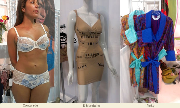 CurveNY opening day ~ more gorgeous luxury lingerie lines including Contourelle, D Mondaine and Pinky