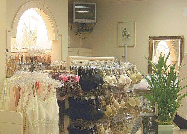 Interior of The Lingerie Shoppe, Birmingham AL