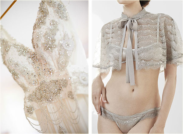 The Giving Bride Lingerie and vintage wedding gown on Lingerie briefs