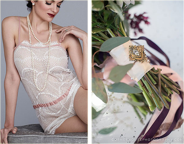 The Giving Bride & heirloom brooch a Cornerhouse photo on Lingerie Briefs