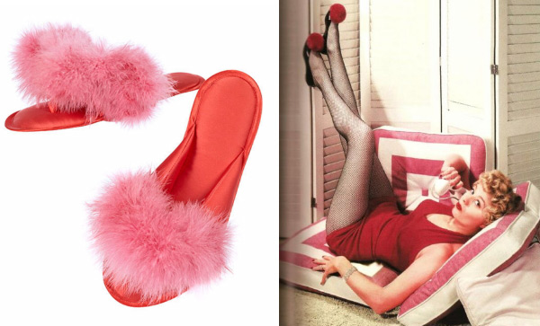 Boudoir Chic Marabou Slippers