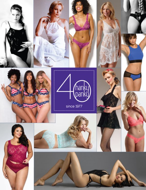 Happy 40th Anniversary Hanky Panky Lingerie Briefs By Ellen Lewis