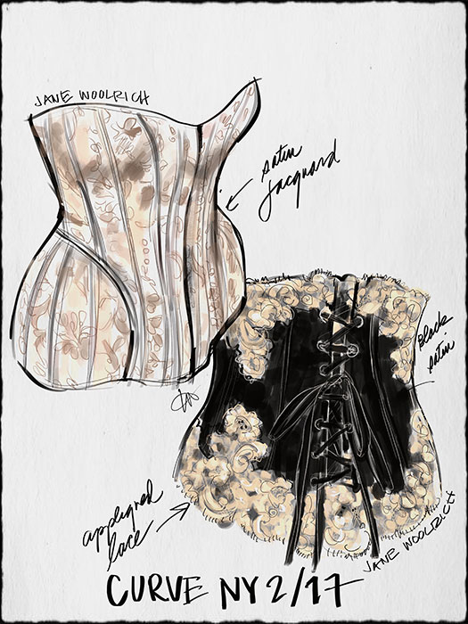 Fashion Illustrations by Tina Wilson on Lingerie Briefs