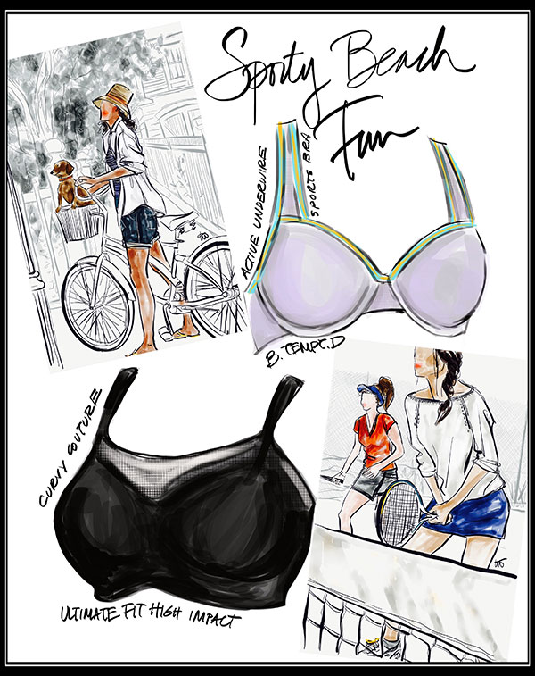 Tina Wilson Fashion Illustrations on Lingerie Briefs