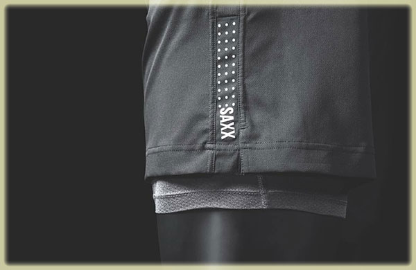 Saxx Kinetic Run shorts on Lingerie Briefs