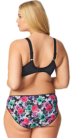 New from Elomi ~ Jenna Fleur Floral Plunge Bra & Brief - Lingerie Briefs ~  by Ellen Lewis