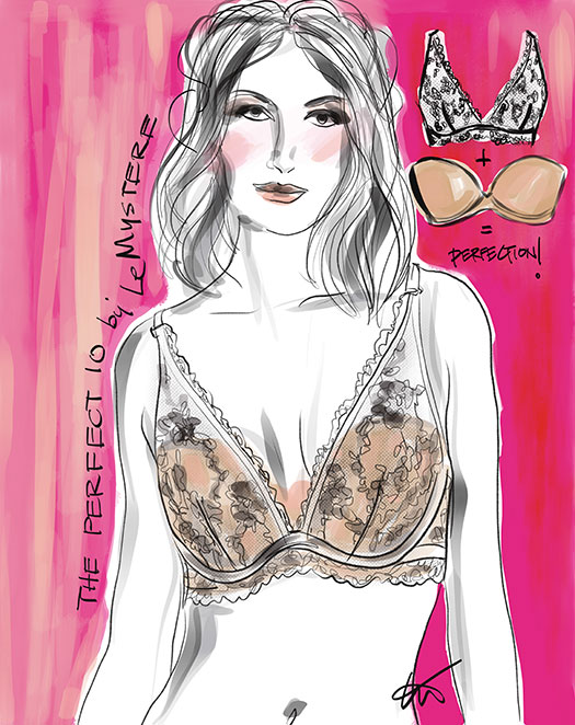 Fashion Illustrations by Tina Wilson on Lingerie Briefs