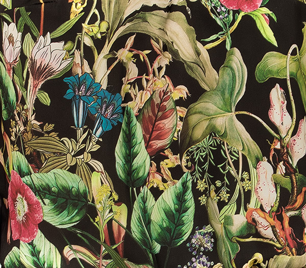 Fleurs de Jungle silk print by Lise Charmel on Lingerie Briefs