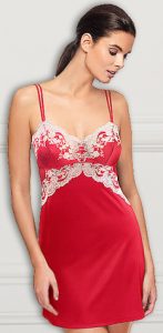 Wacoal Lace Affair Chemise in Tango Red