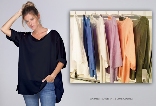 New from Jammy Beans - Cotton Silk Tunic in great colors