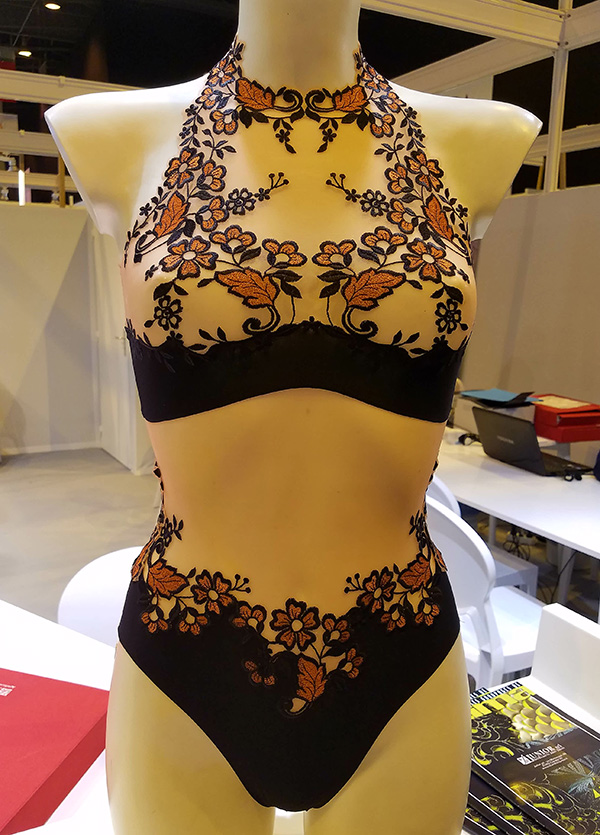 A. Zibetti embroidery on Lingerie Briefs