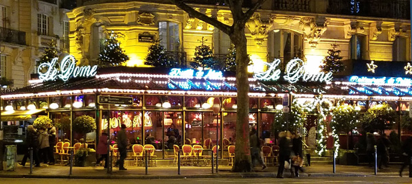 Le Dome in Paris - Ellen Lewis of Lingerie Briefs