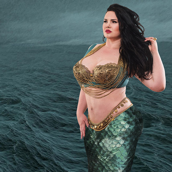 MariLupa couture lingerie in larger sizes - Mermaid lingerie