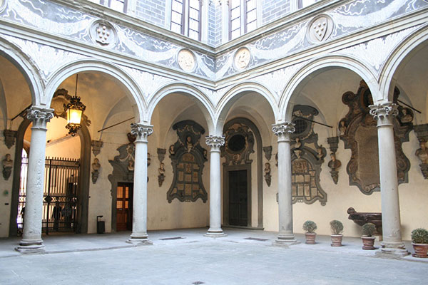 Library by Brunelleschi in Florence Italy