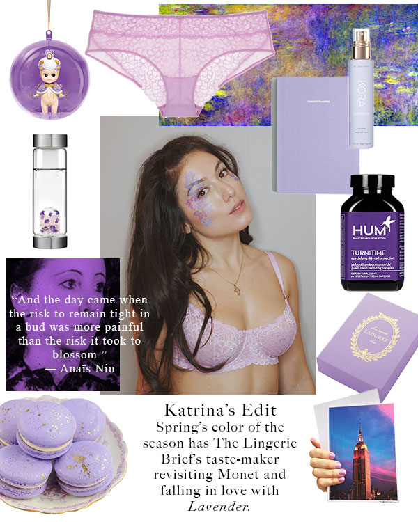 Lavender Edit board by Katrina Eugenia exclusively for Lingerie Briefs