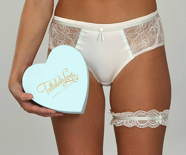 Tallulah Love’s Blushing Bride set as featured on Lingerie Briefs
