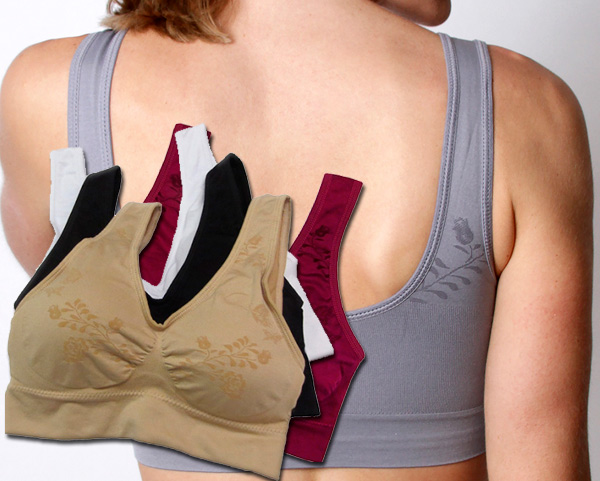 Coobie Comfort Bra - Floral Pattern on back as well