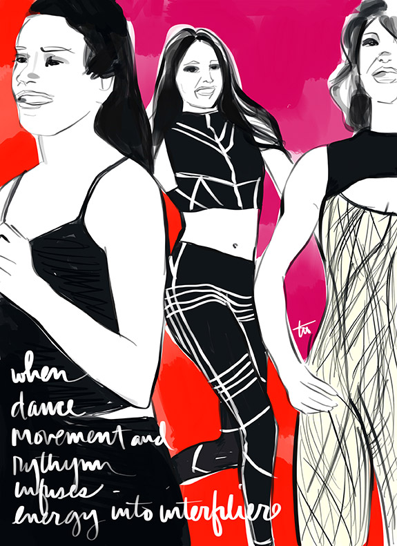 Fashion Illustrations by Tina Wilson for Lingerie Briefs
