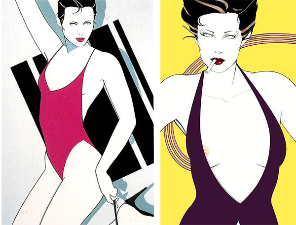 Patrick Nagel Art featured on Lingerie Briefs