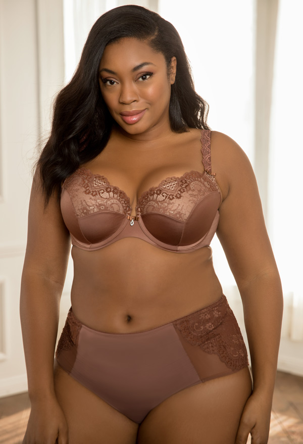 Tulip Lace Push Up Bra now in Chocolat Nude - featured on Lingerie Briefs