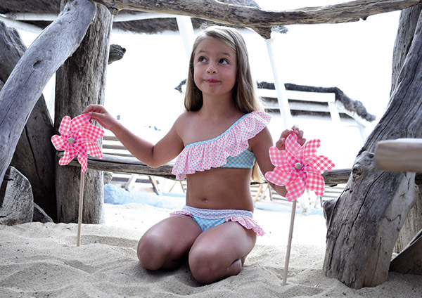 Pate de Sable Childrens Beachwear on Lingerie Briefs