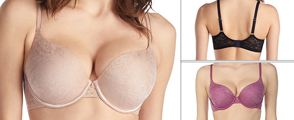 Le Mystere's Lace Perfection T Shirt Bra in 3 colors featured on Lingerie Briefs