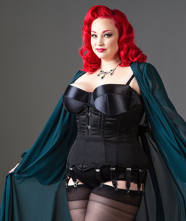 the Nylon Swish vintage shapewear and robes for Curvy Women as seen on Lingerie Briefs