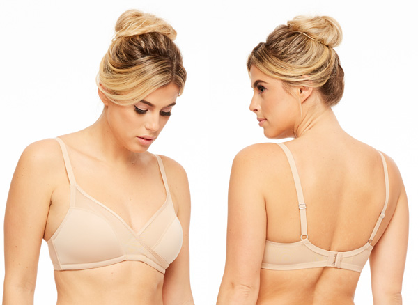 New Addition - Wire Free, Full Figure Bra in nude from Montelle Intimates - featured on Lingerie Briefs