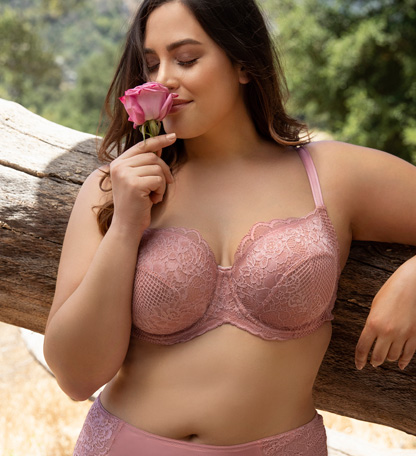 Curvy Couture Beautiful Bliss Lace Unlined Bra