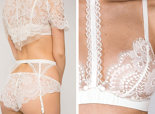 Oui Bridal collection by Maison Lejaby as featured on Lingerie Briefs