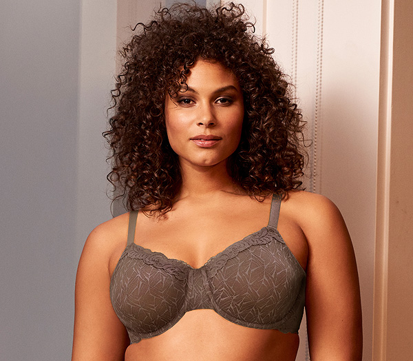 Wacoal Vivid Encounter Underwire Bra in new color Deep Taupe featured on Lingerie Briefs