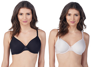 Le Mystere's Light Luxury Spacer Bra is available in black and shell.