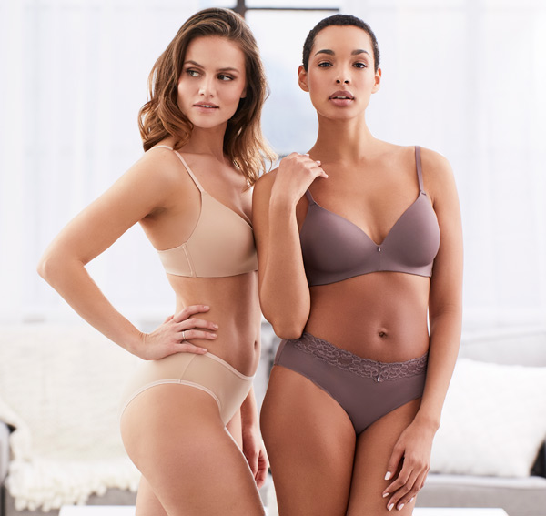 Montelle SS20 new neutral hues like Almond Spice featured on Lingerie Briefs