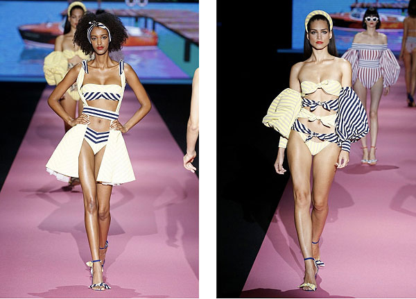 Andres Sarda Semi annual fashion runway show featuring intimate apparel as featured on Lingerie Briefs