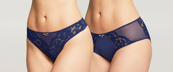 Montelle's new Stargazing thong and hipster as featured on Lingerie Briefs