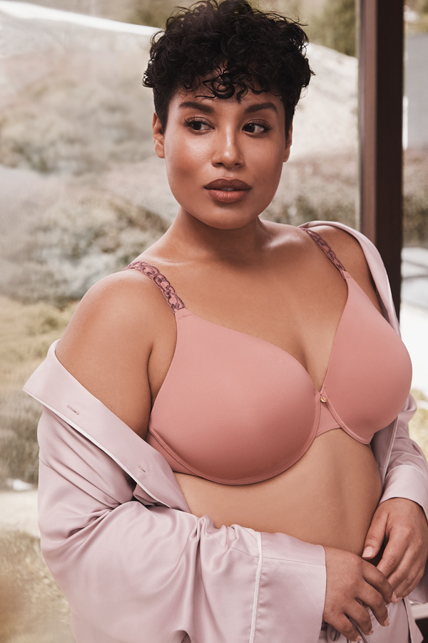 Natori Bliss Perfection Contour Underwire Bra in Frosé