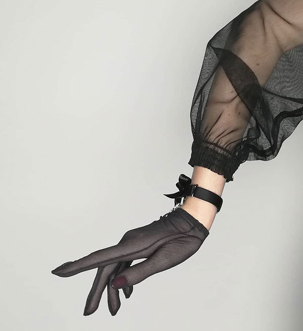 Luxury Arm Lingerie Gloves by C'est Jeanne as featured on Lingerie Briefs