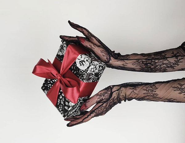 Luxury Arm Lingerie Gloves by C'est Jeanne as featured on Lingerie Briefs