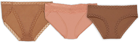 Natori Bliss French Cut Panty, Bliss Perfection One-Size V-Kini and Natori Bliss Girl Brief 