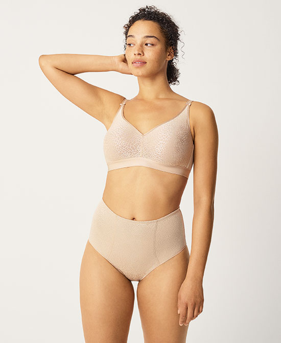 C Magnifique Full Bust Wirefree Bra by Chantelle in nude sand - featured on Lingerie Briefs