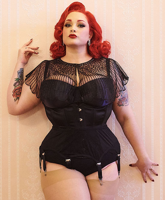 Nylon /Swish Bethan Capelet robe as featured on Lingerie Briefs