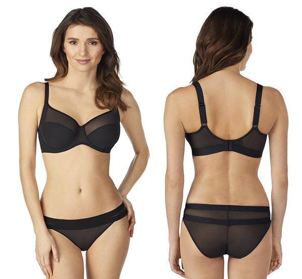 Le Mystere's Modern Mesh Full Fit Cut & Sew Bra featured on Lingerie Briefs