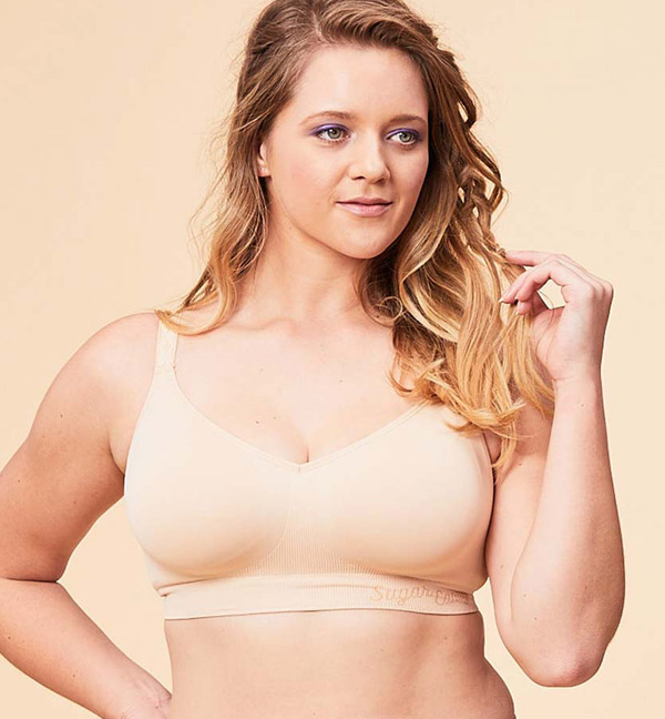 Sugar Candy Basic bralette in nude as featured on Lingerie Briefs