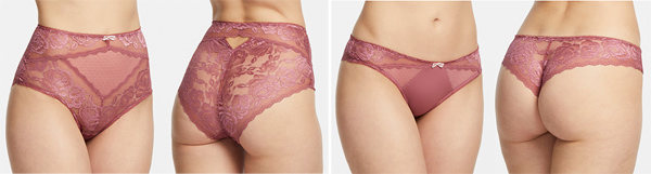 Montelle's Moonlight & Roses Panty and Brazilian featured on Lingerie Briefs