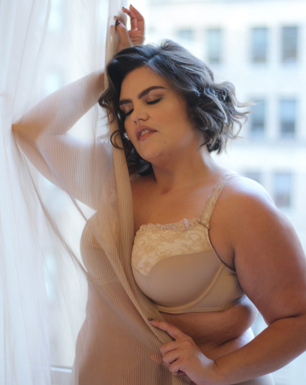 Curvy Couture "Tulip Push Up Bra Has It All. It gives me the lift, is pretty and is comfortable. Featured on Lingerie Briefs