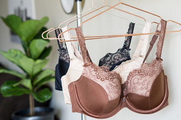 Curvy Couture Tulip Lace Push Up bras in Bombshell Nude, Chocolat Nude and Black. Available up to an H cup! Lingerie Briefs