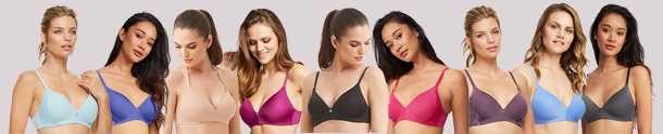 Montelle Intimates best-selling t shirt bra in 22 colors as seen on Lingerie Briefs